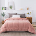 Kasentex Ultra Soft All Season Reversible Plush Sherpa Lined Comforter, Twin, Queen, King